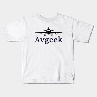 Aviation Geek (Avgeek) Kids T-Shirt